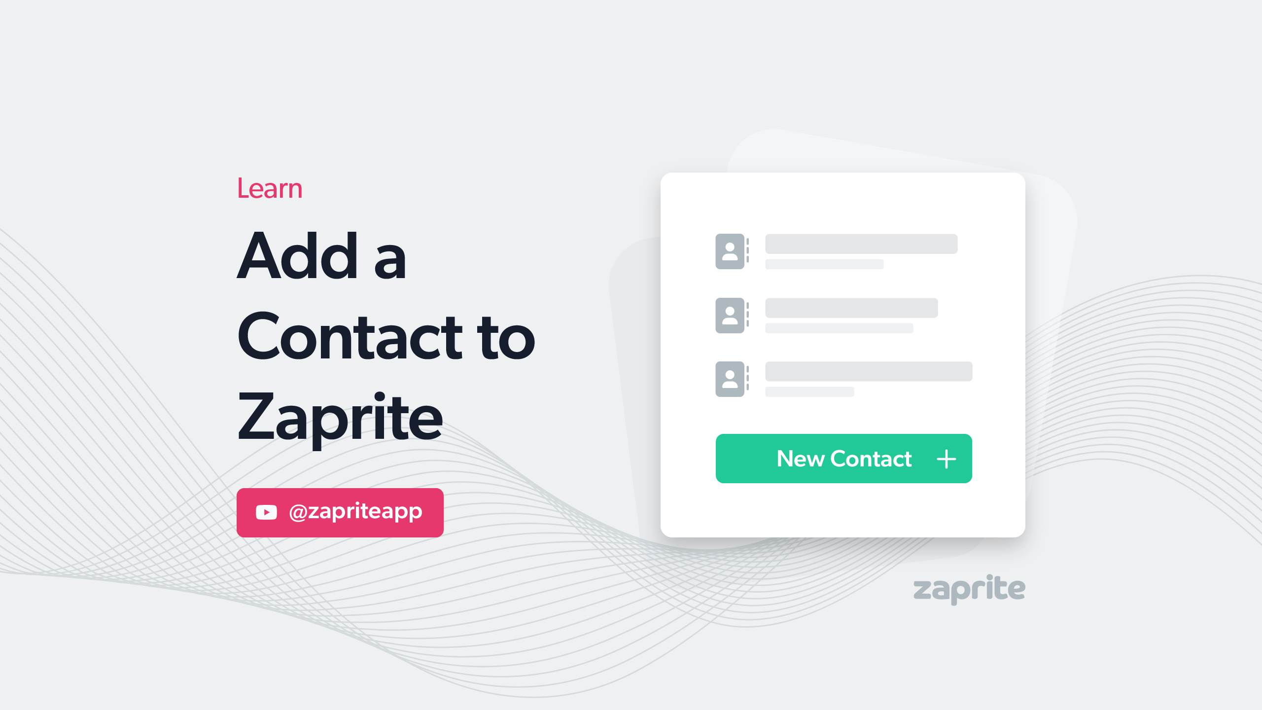 Add a Contact to Zaprite