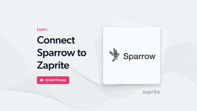 Connect Sparrow to Zaprite