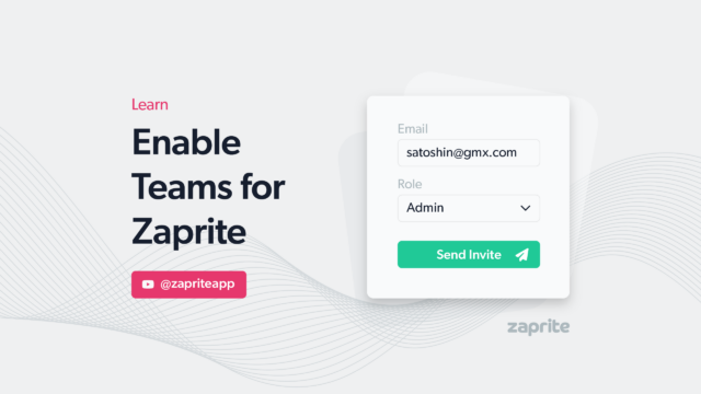 Enable Teams for Zaprite