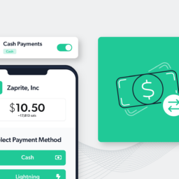 screenshot of zaprite point of sale with cash payments activated